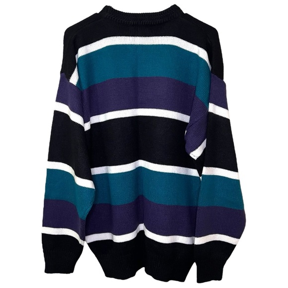 VTG AMERICAN WEEKEND Striped Knitted Sweater - Picture 7 of 12